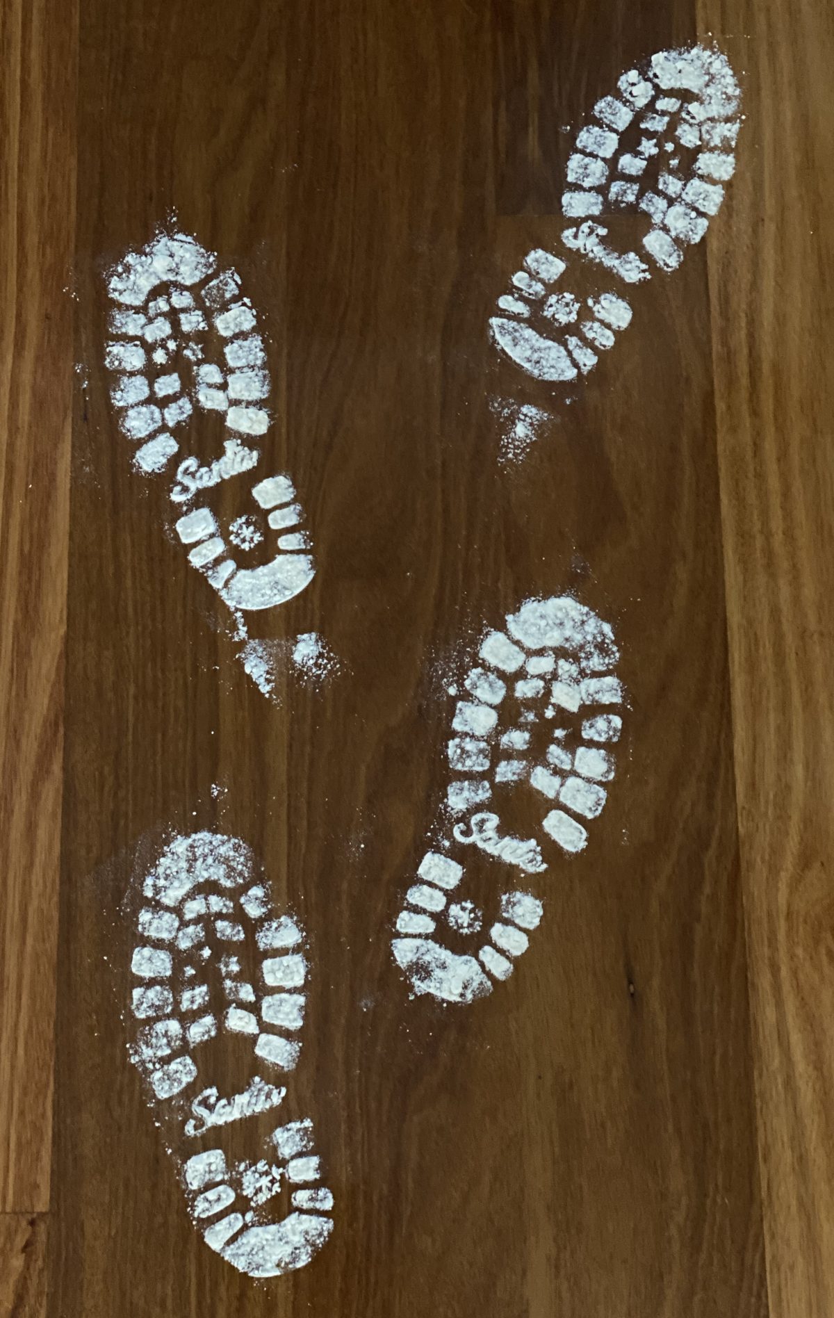 Santa Boots Foot Print - Custom Laser Creations 